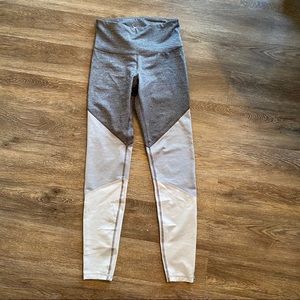 Gray/White Leggings Workout Size Small